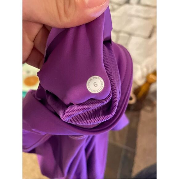 Lululemon Womens Purple Wide Waistband High-Rise Full-Length Leggings Size 6 - Picture 3 of 5